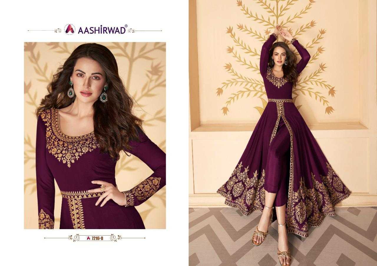 Ynf Faux Georgette KESH504 7216 Suits & Dresses Wedding Collections Festive Collections Wholesale Embroidery Suits Georgette Suit Semi Stitched Suits Manufacturer