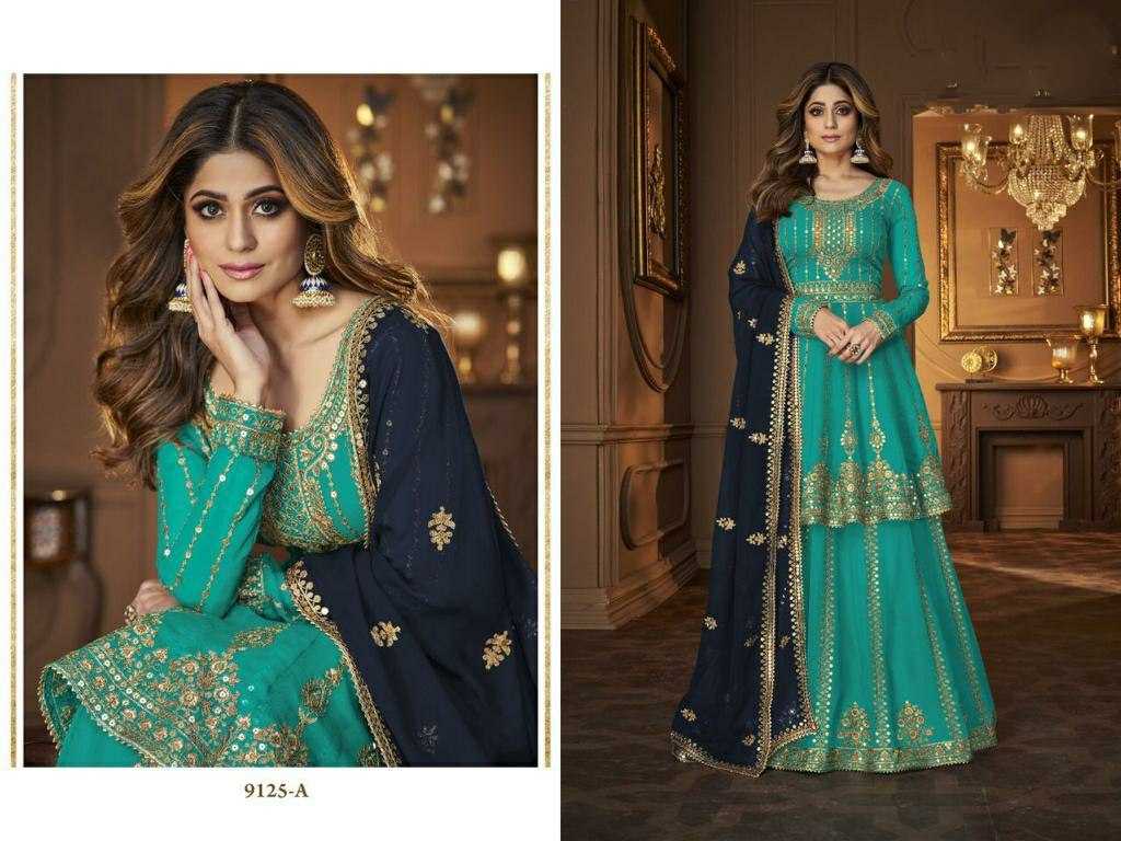 Ynf Faux Georgette KESH504 9125 Suits & Dresses Wholesale Ladies Suits Sharara Salwar Suits Embroidery Suits Party Wear Dresses Manufacturer