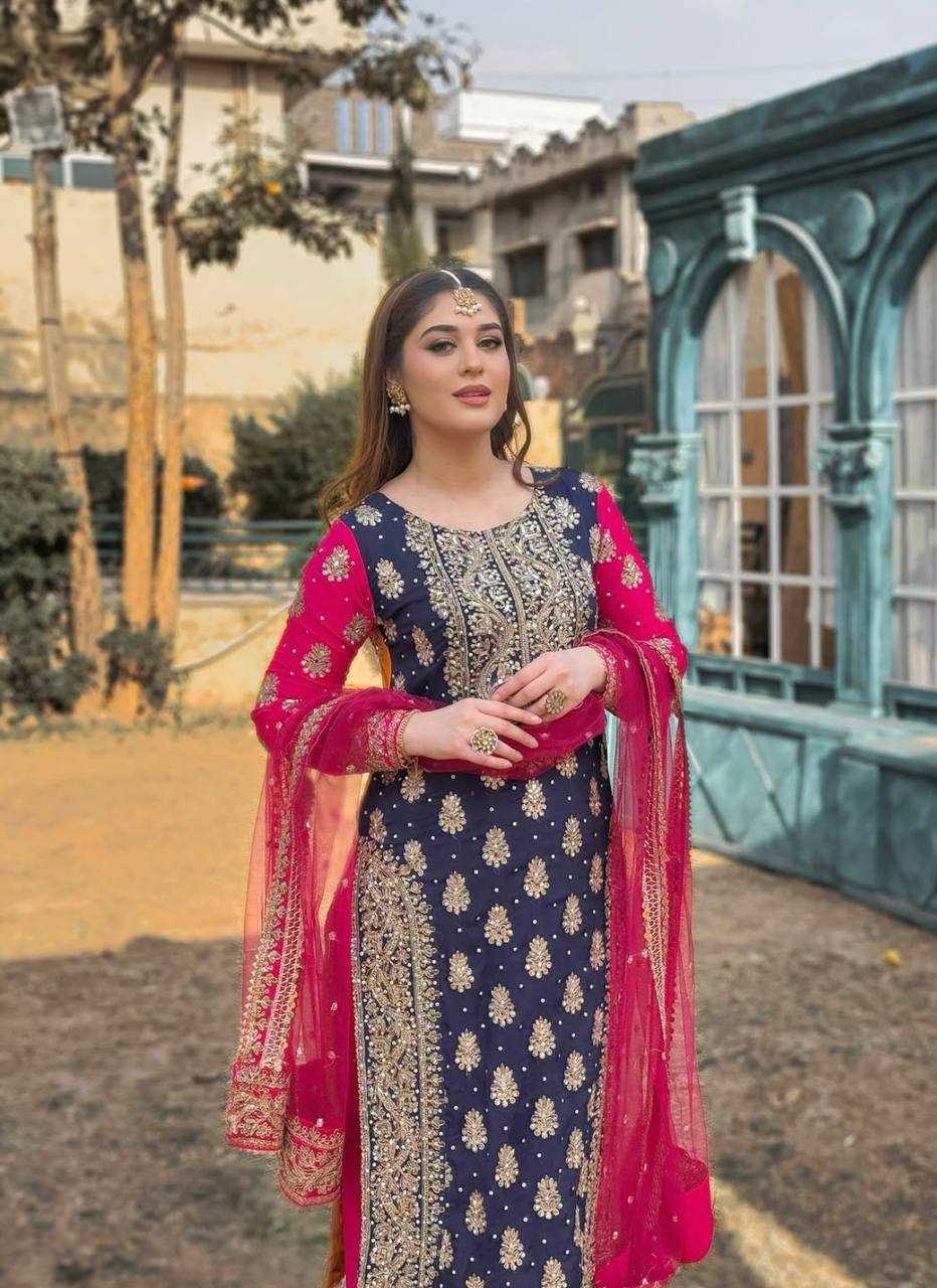 Ynf Faux Georgette KESH506 1163 Suits & Dresses Wholesale Ladies Suits Embroidery Suits Designer Suits Manufacturer