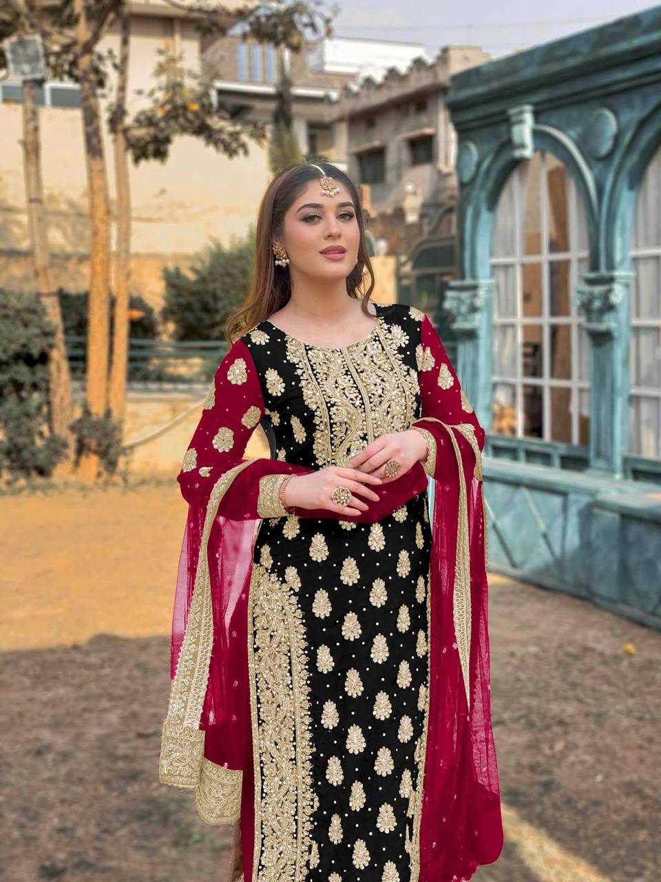 Ynf Faux Georgette KESH506 1163 Suits & Dresses Wholesale Ladies Suits Embroidery Suits Designer Suits Manufacturer