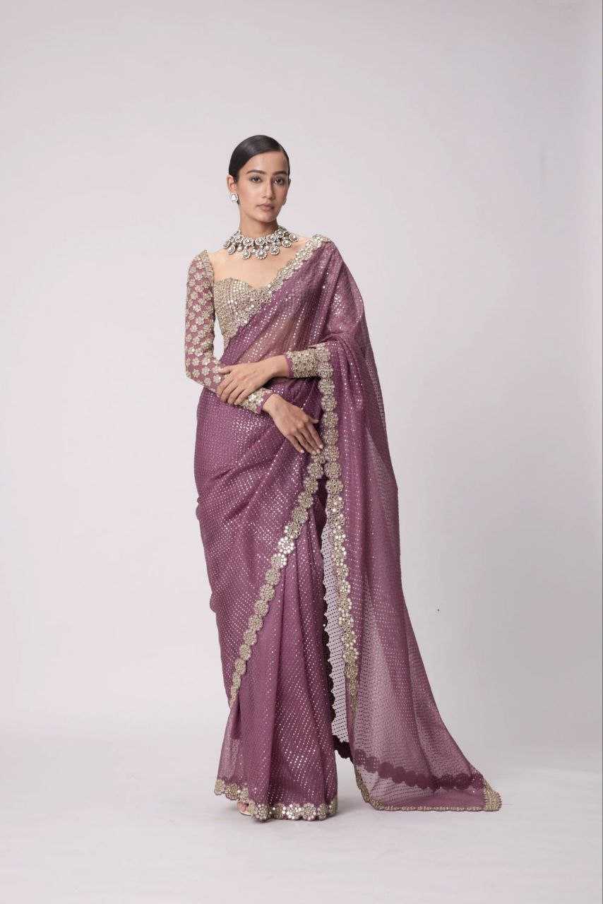 Ynf Faux Georgette RIN112 101 Sarees Wholesale Fancy Sarees Georgette Sarees Work Sarees Manufacturer