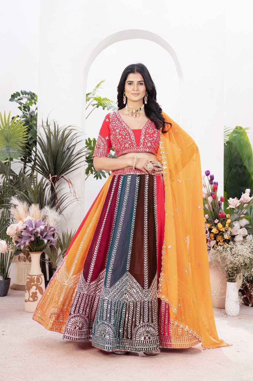 Ynf Faux Georgette RIN197 3001 Lehengas Wholesale Designer Lehenga Bridal Lehenga Wedding Lehenga Manufacturer