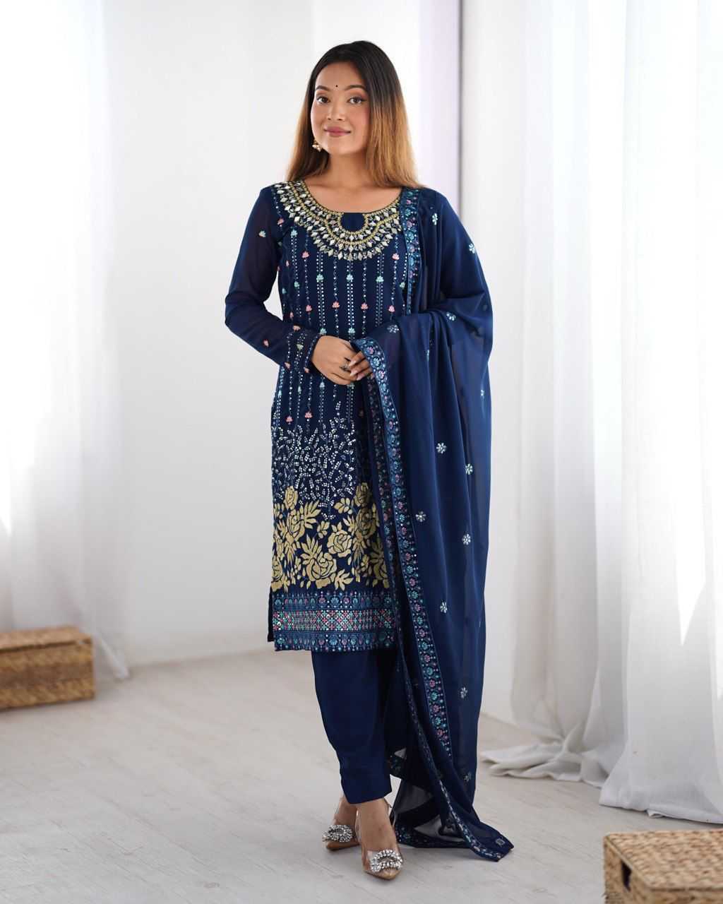 Ynf Faux Georgette RIN197 4813 Suits & Dresses Wholesale Party wear suits Bridal Suits Designer Suits Manufacturer
