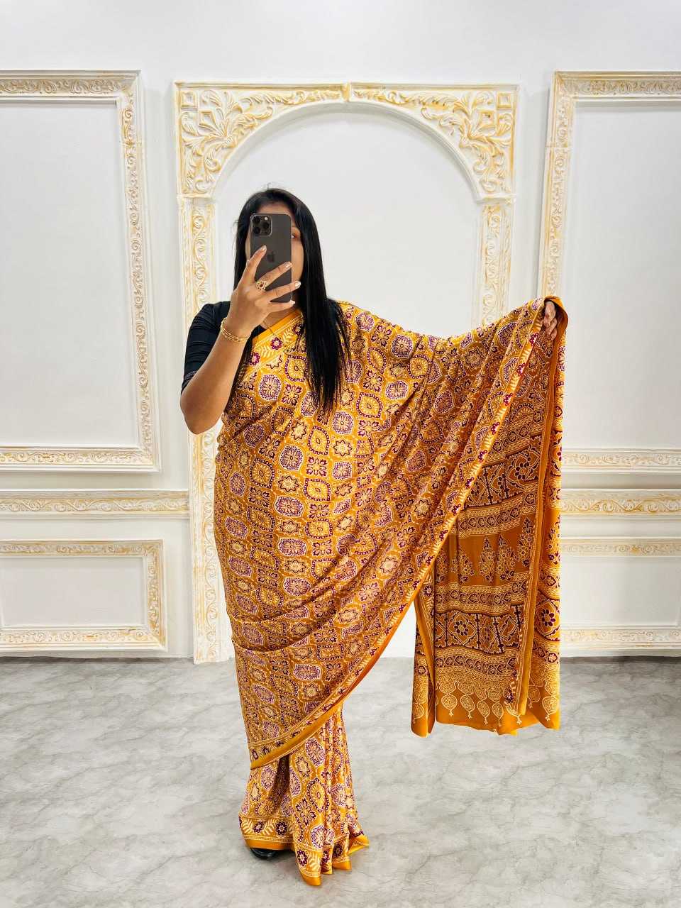 Ynf Gajji Silk RIN207 2215 Sarees Silk Sarees Wedding Collections Wholesale Ajrakh Sarees Gajji Modal Sarees Crepe Silk Saree Manufacturer