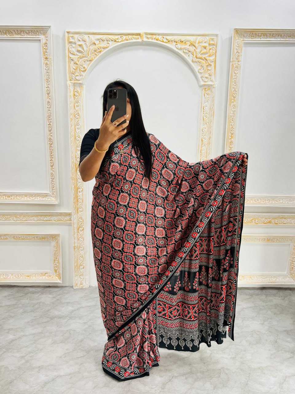 Ynf Gajji Silk RIN207 2215 Sarees Silk Sarees Wedding Collections Wholesale Ajrakh Sarees Gajji Modal Sarees Crepe Silk Saree Manufacturer