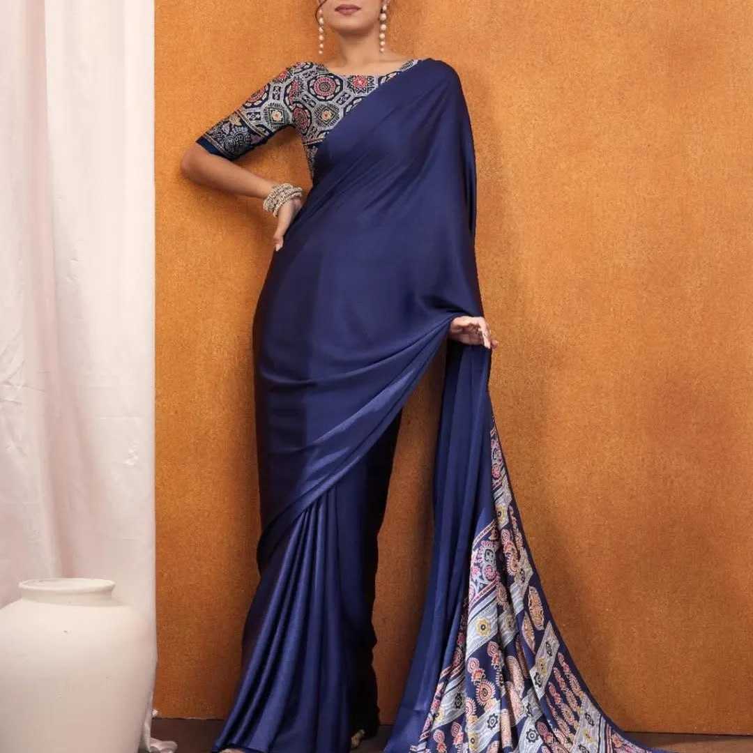 Ynf Gajji Silk RIN207 2228 Silk Sarees Wholesale Fancy Sarees Ajrakh Sarees Manufacturer