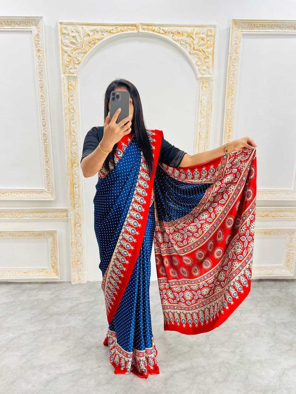 Ynf Gajji Silk RIN207 2235 Sarees Wedding Collections Festive Collections Wholesale Printed Sarees Silk Sarees Sarees With Blouse Manufacturer