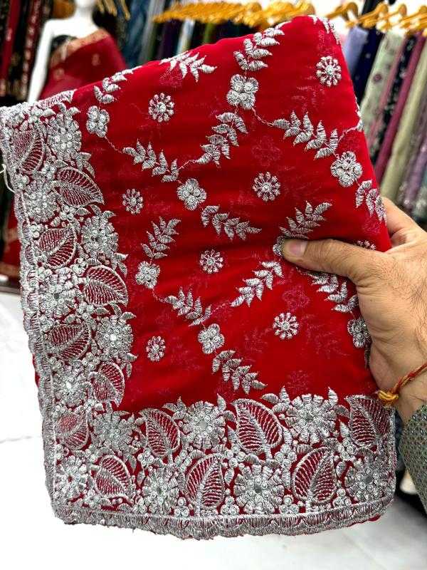 Ynf Georgette KESH114 4211 Sarees Wedding Collections Wholesale Georgette Sarees Embroidered Sarees Zari Border Sarees Manufacturer