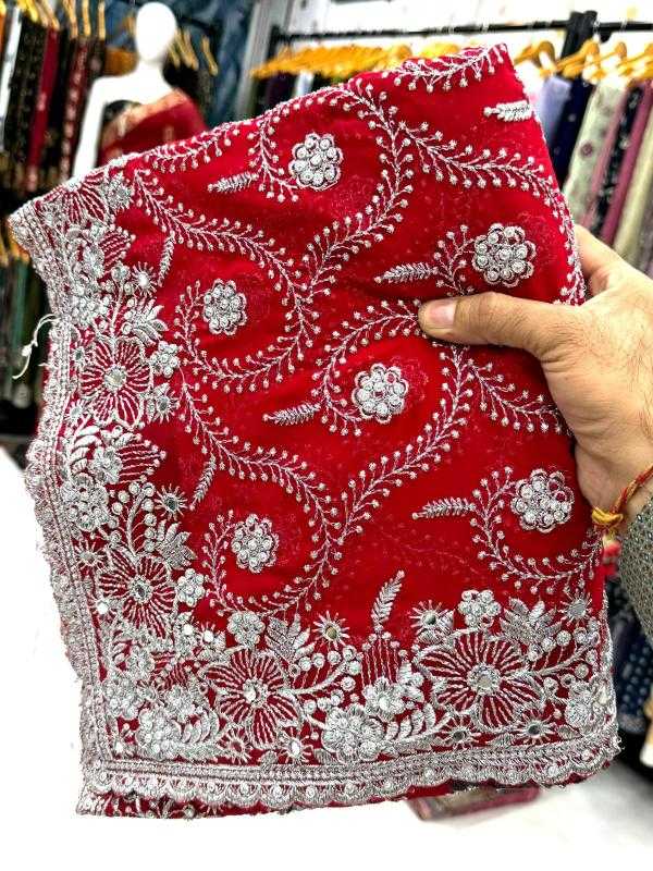Ynf Georgette KESH114 4212 Sarees Wedding Collections Festive Collections Wholesale Georgette Sarees Embroidered Sarees Zari Border Sarees Manufacturer