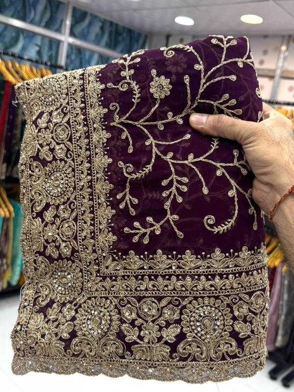 Ynf Georgette KESH114 5982 Sarees Wedding Collections Wholesale Georgette Sarees Embroidered Sarees Wedding Outfits Manufacturer