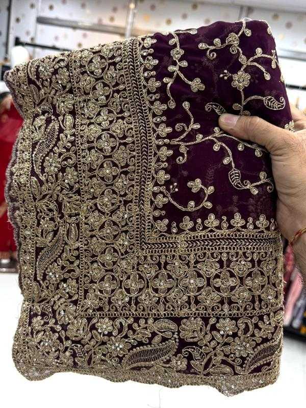 Ynf Georgette KESH114 5983 Sarees Wedding Collections Festive Collections Wholesale Georgette Sarees Embroidered Sarees Zari Border Sarees Manufacturer