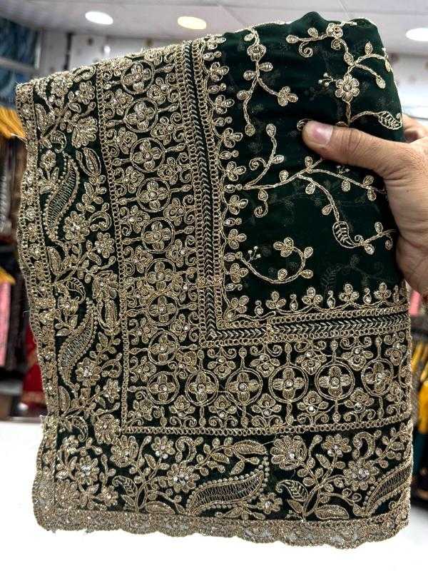 Ynf Georgette KESH114 5983 Sarees Wedding Collections Festive Collections Wholesale Georgette Sarees Embroidered Sarees Zari Border Sarees Manufacturer