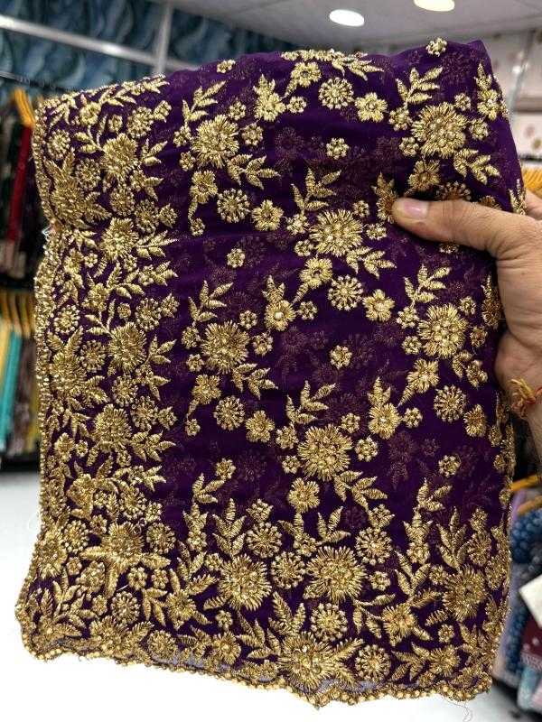 Ynf Georgette KESH114 6222 Sarees Wedding Collections Wholesale Georgette Sarees Embroidered Sarees Stone Work Saree Manufacturer