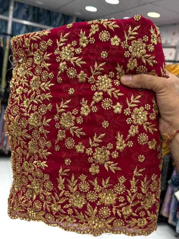 Ynf Georgette KESH114 6222 Sarees Wedding Collections Wholesale Georgette Sarees Embroidered Sarees Stone Work Saree Manufacturer