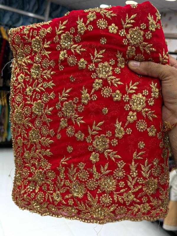 Ynf Georgette KESH114 6222 Sarees Wedding Collections Wholesale Georgette Sarees Embroidered Sarees Stone Work Saree Manufacturer