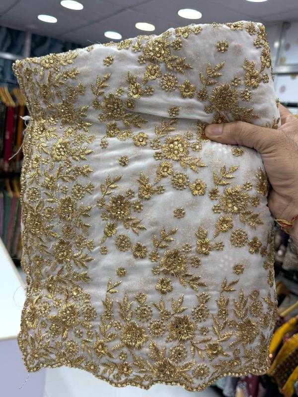 Ynf Georgette KESH114 6222 Sarees Wedding Collections Wholesale Georgette Sarees Embroidered Sarees Stone Work Saree Manufacturer