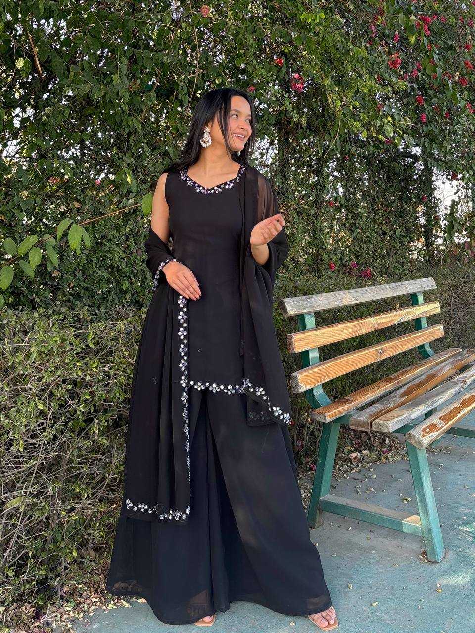 Ynf Georgette KESH154 298 Kurti Wholesale Fancy Kurti Georgette Kurti Kurti With Palazzo Manufacturer