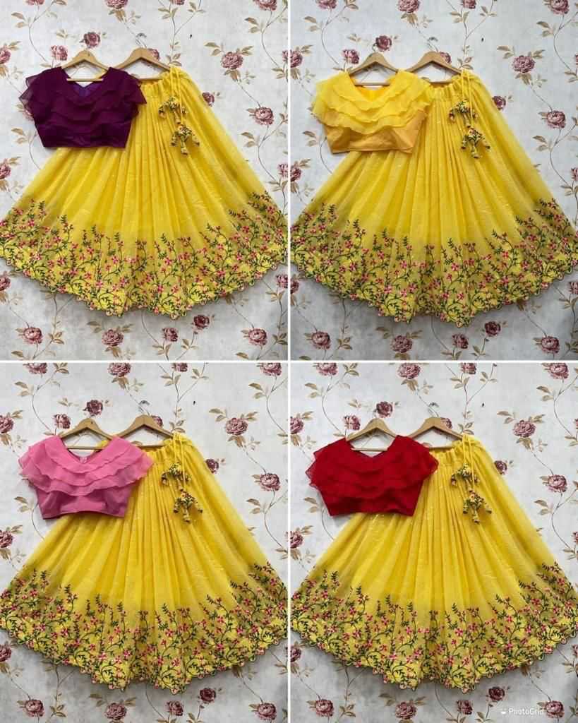 Ynf Georgette KESH493 Shipp Kids Wear Wholesale Kids Lehenga Kids Lehenga Choli Baby Girl Lehenga Manufacturer