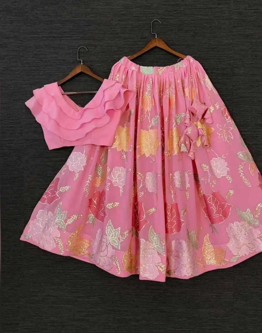 Ynf Georgette KESH493 Two Piece Kids Wear Wholesale Kids Lehenga Kids Lehenga Choli Baby Girl Lehenga Manufacturer