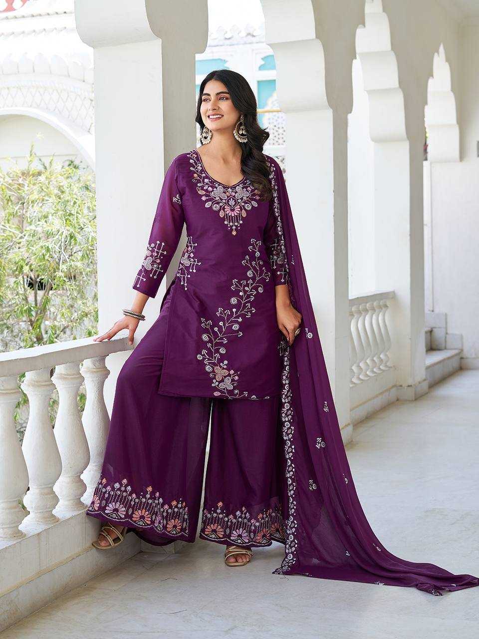 Ynf Georgette KESH498 103 Kurti Wholesale Fancy Kurti Georgette Kurti Embroidered Kurtis Manufacturer