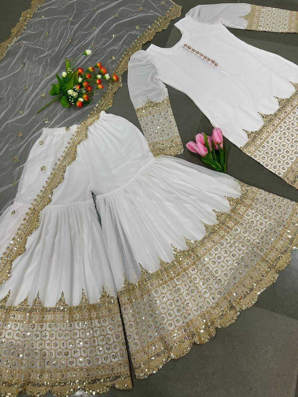 Ynf Georgette KESH499 250 Suits & Dresses Wholesale Sharara Salwar Suits Embroidery Suits Georgette Suit Manufacturer