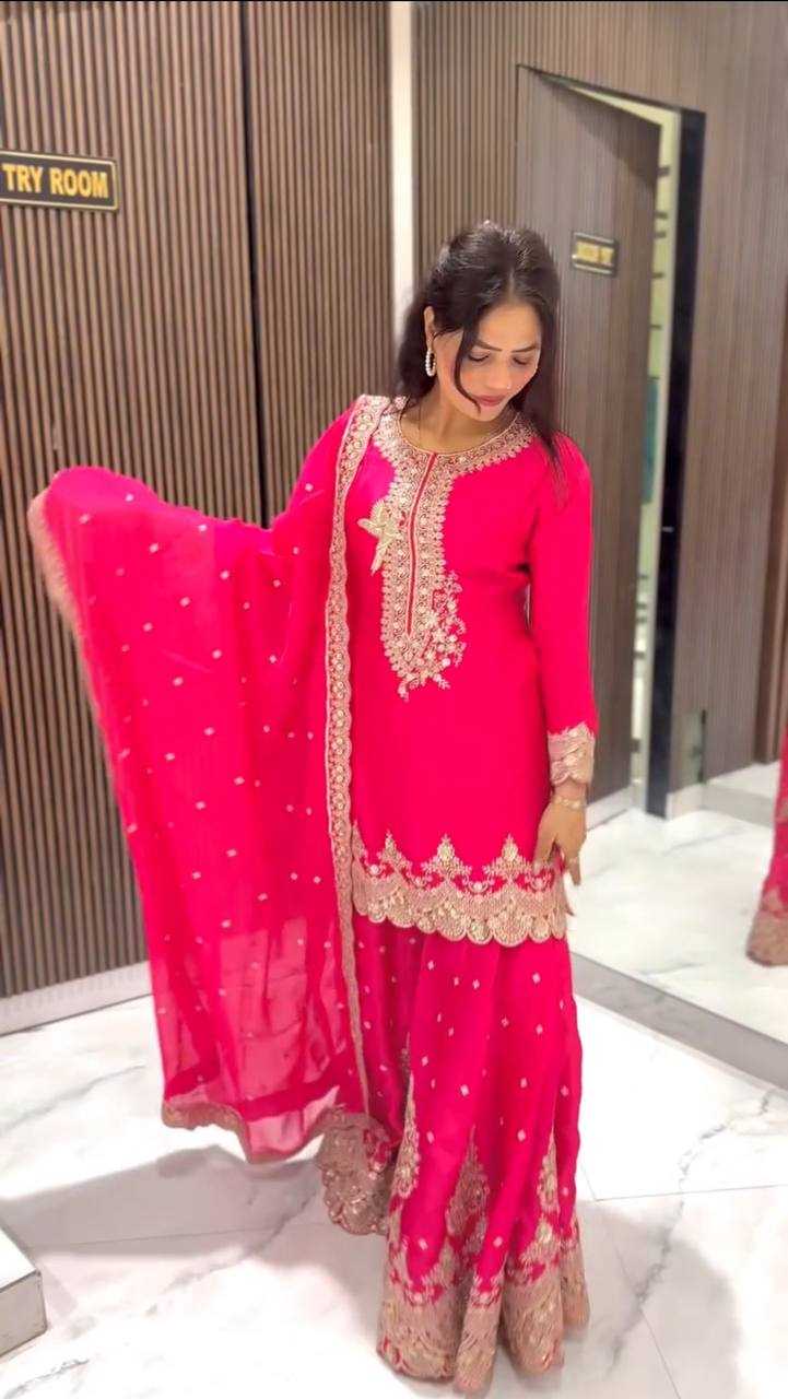 Ynf Georgette KESH499 837 Suits & Dresses Wholesale Sharara Salwar Suits Embroidery Suits Georgette Suit Manufacturer