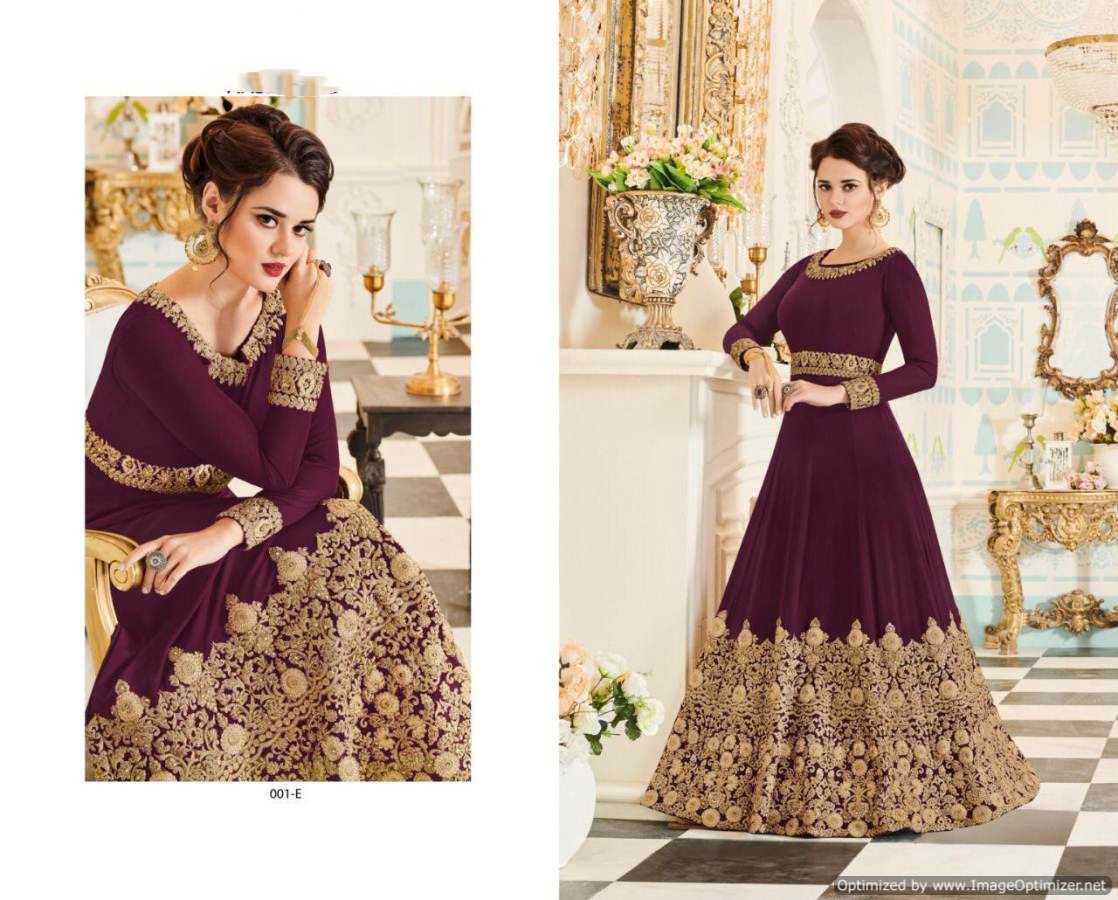 Ynf Georgette KESH504 001 Gowns Wedding Collections Festive Collections Wholesale Embroidery Gowns Georgette Gown Wedding Gown Manufacturer