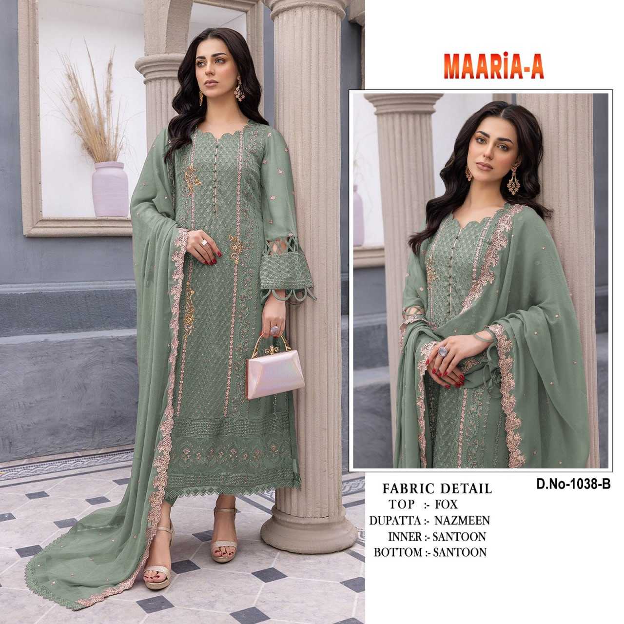 Ynf Georgette KESH504 1038 Suits & Dresses Islamic Clothing Wholesale Pakistani Suits Georgette Suit Semi-Stitched Suits Manufacturer