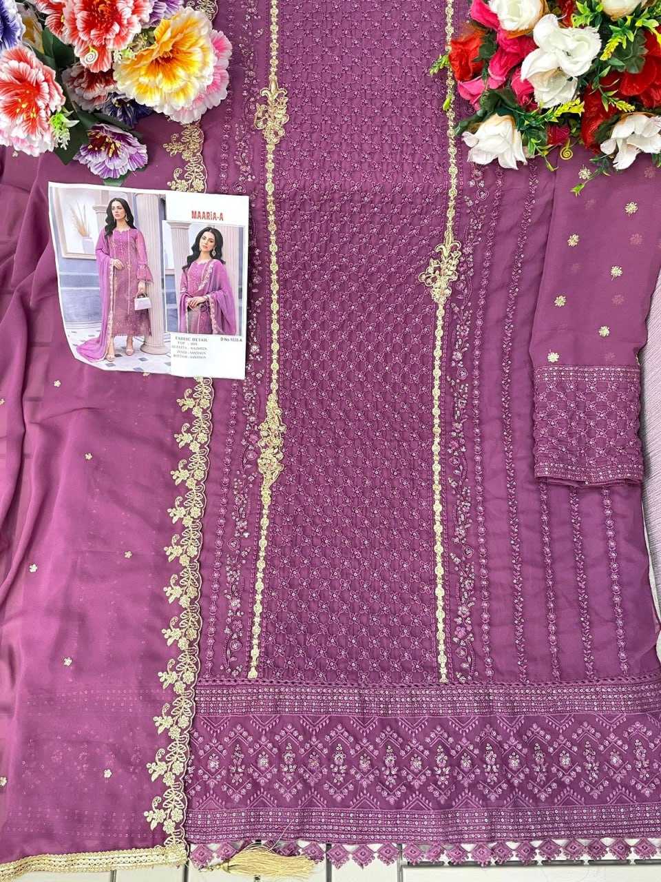 Ynf Georgette KESH504 1038 Suits & Dresses Islamic Clothing Wholesale Pakistani Suits Georgette Suit Semi-Stitched Suits Manufacturer