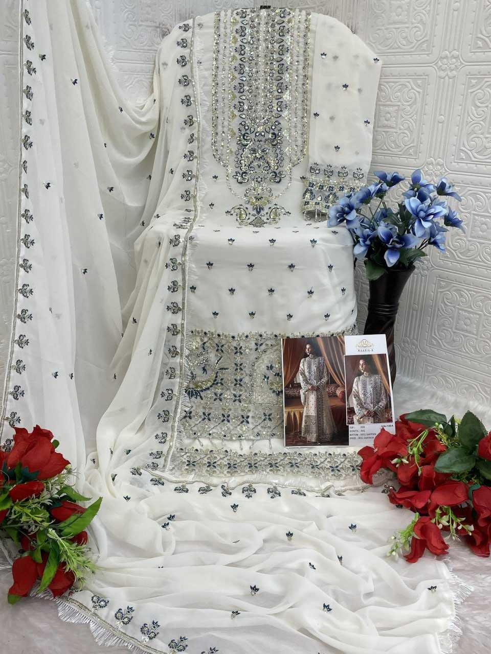 Ynf Georgette KESH504 1149 Suits & Dresses Islamic Clothing Wholesale Pakistani Suits Embroidery Suits Georgette Suit Manufacturer