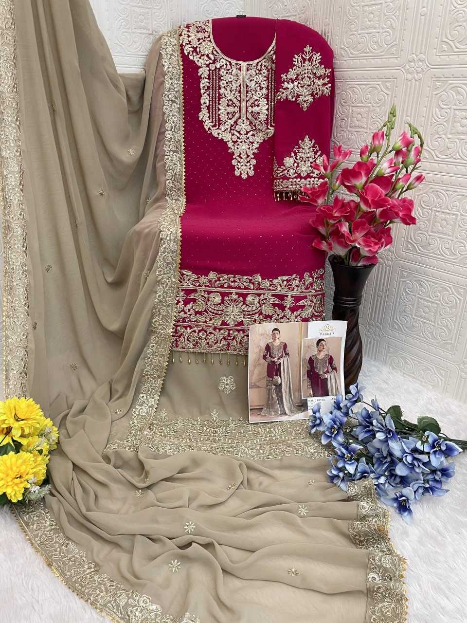 Ynf Georgette KESH504 1155 Suits & Dresses Islamic Clothing Wholesale Sharara Salwar Suits Pakistani Suits Georgette Suit Manufacturer