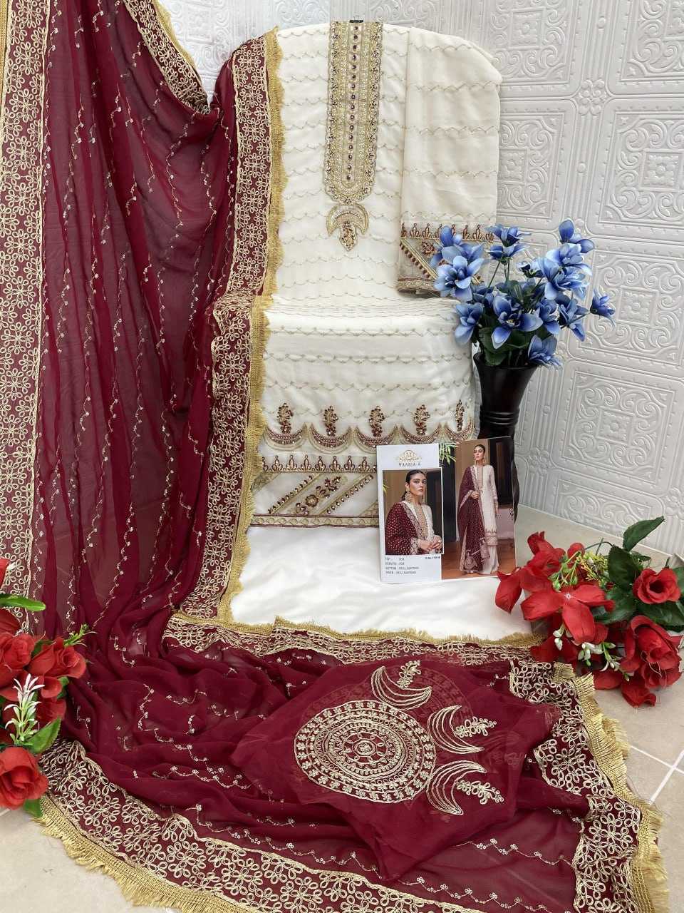 Ynf Georgette KESH504 1156 Suits & Dresses Islamic Clothing Wholesale Pakistani Suits Embroidery Suits Georgette Suit Manufacturer