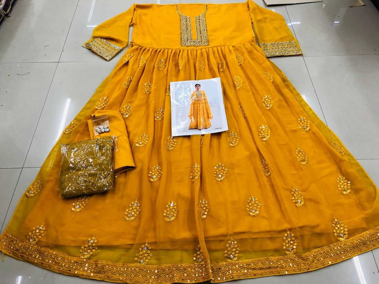 Ynf Georgette KESH504 1179 Suits & Dresses Wholesale Anarkali Suits Semi Stitched Suits Semi-Stitched Suits Manufacturer