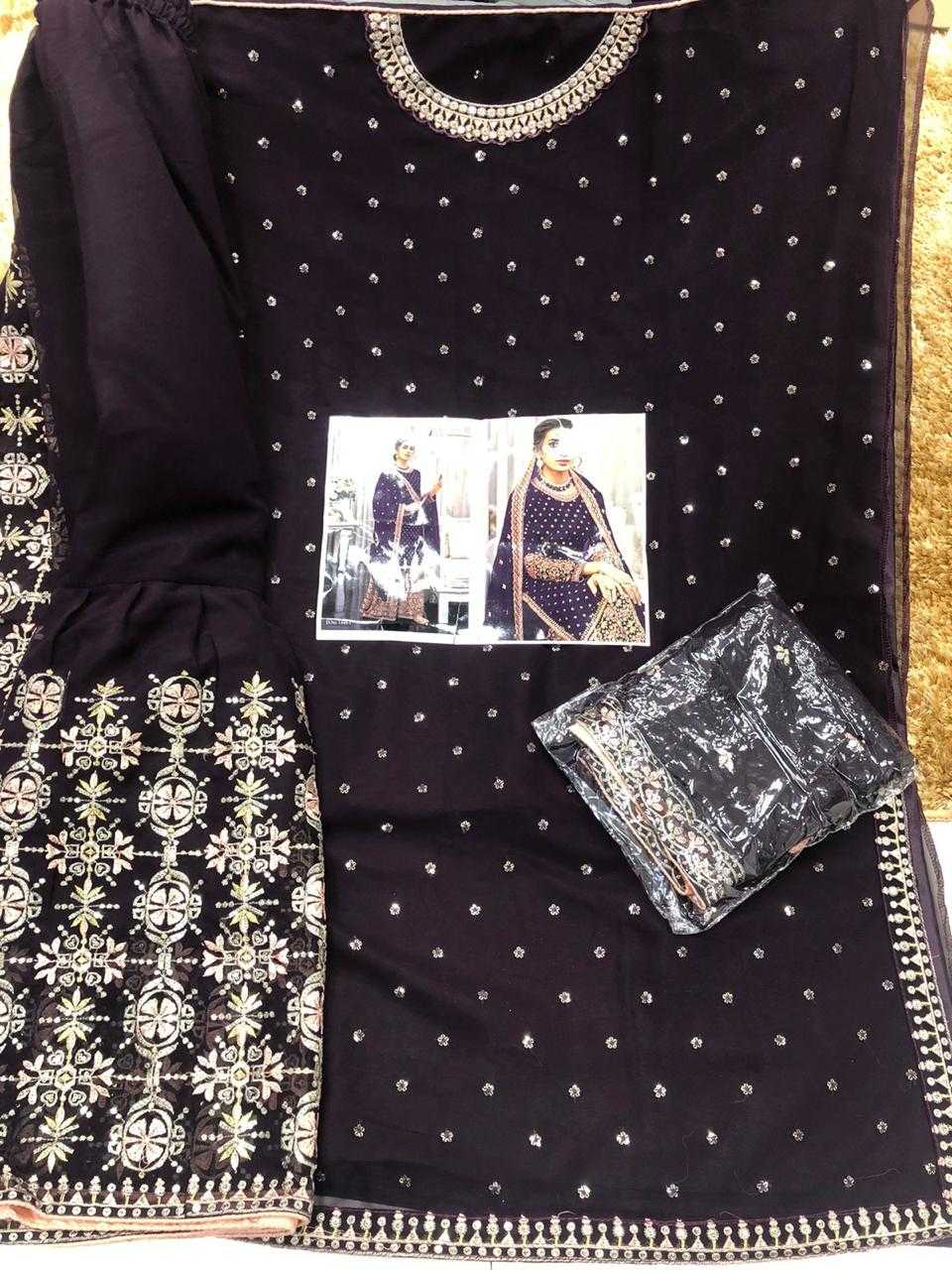 Ynf Georgette KESH504 1448 Suits & Dresses Wholesale Georgette Suit Semi Stitched Suits Semi-Stitched Suits Manufacturer