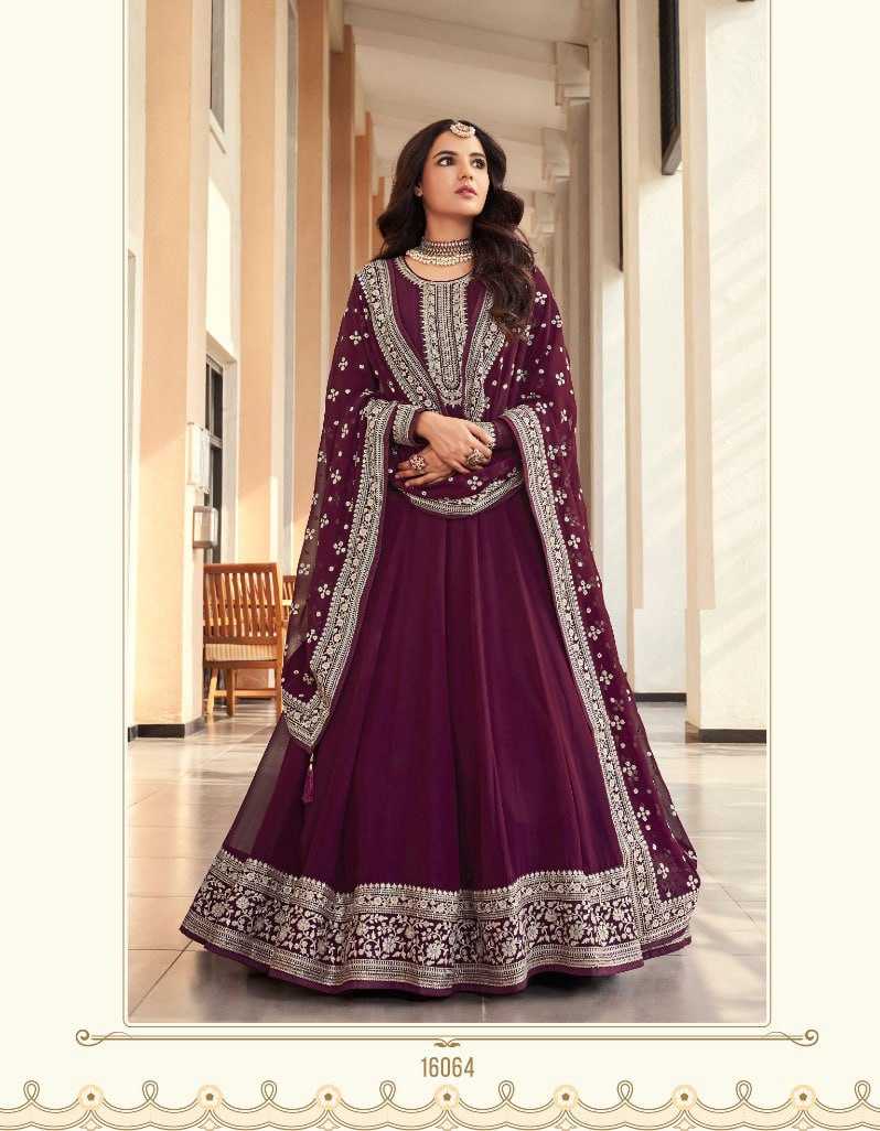 Ynf Georgette KESH504 16061 Gowns Wedding Collections Bollywood Collections Wholesale Embroidery Gowns Georgette Gown Jasmin Bhasin Manufacturer