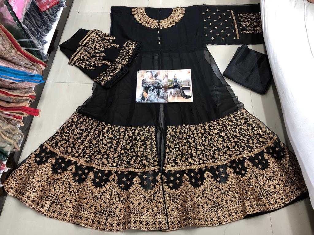 Ynf Georgette KESH504 3803 Suits & Dresses Wholesale Georgette Suit Semi Stitched Suits Semi-Stitched Suits Manufacturer
