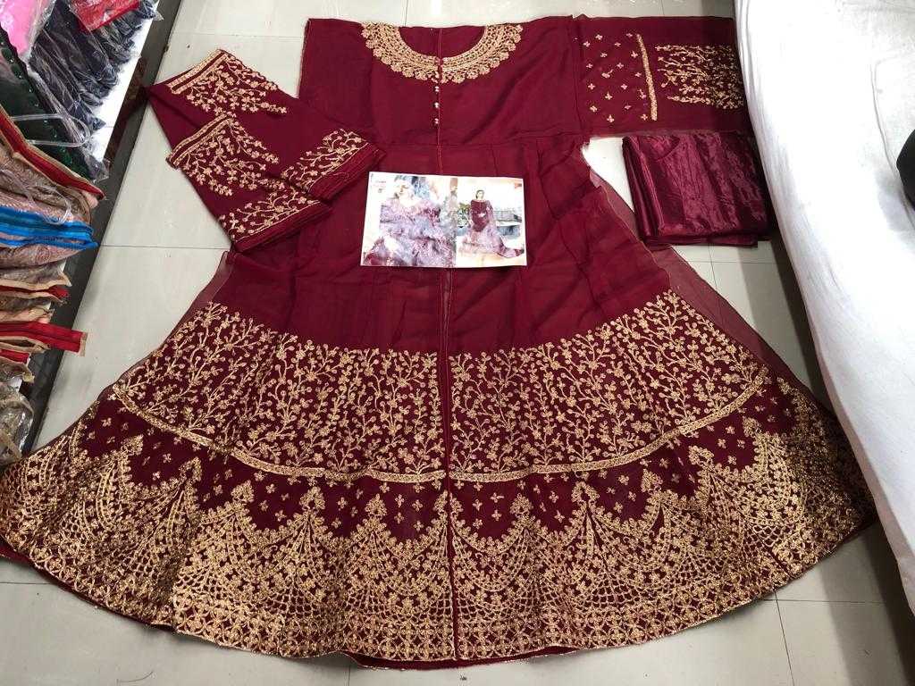 Ynf Georgette KESH504 3803 Suits & Dresses Wholesale Georgette Suit Semi Stitched Suits Semi-Stitched Suits Manufacturer