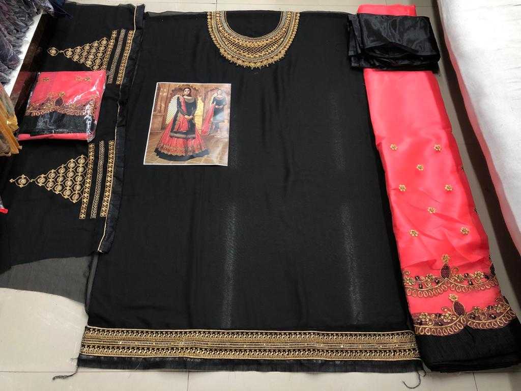 Ynf Georgette KESH504 3907 Suits & Dresses Wholesale Georgette Suit Semi Stitched Suits Semi-Stitched Suits Manufacturer