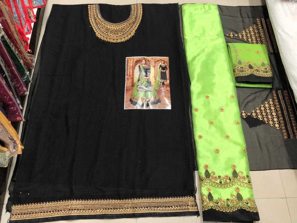Ynf Georgette KESH504 3907 Suits & Dresses Wholesale Georgette Suit Semi Stitched Suits Semi-Stitched Suits Manufacturer