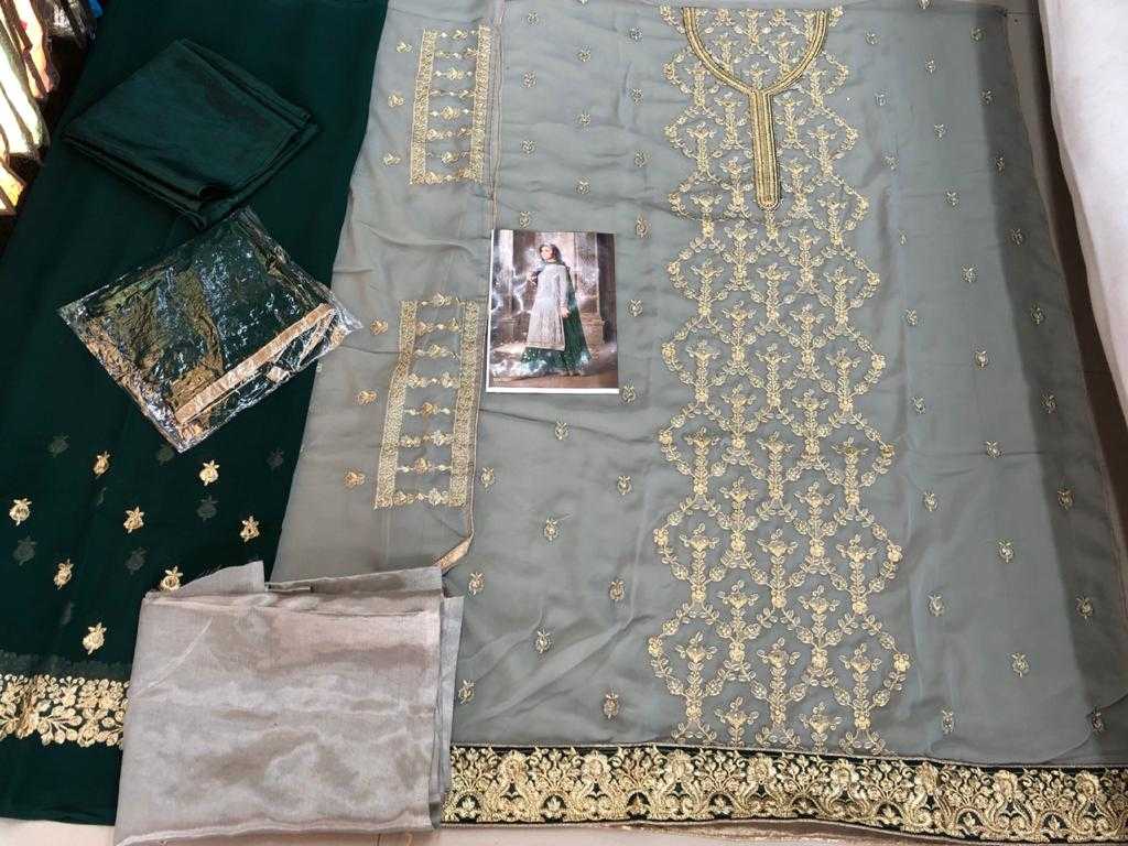 Ynf Georgette KESH504 47001 Suits & Dresses Wholesale Georgette Suit Semi Stitched Suits Semi-Stitched Suits Manufacturer