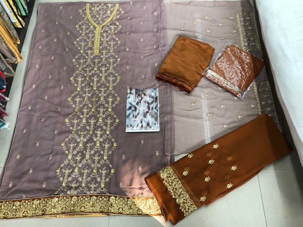 Ynf Georgette KESH504 47001 Suits & Dresses Wholesale Georgette Suit Semi Stitched Suits Semi-Stitched Suits Manufacturer