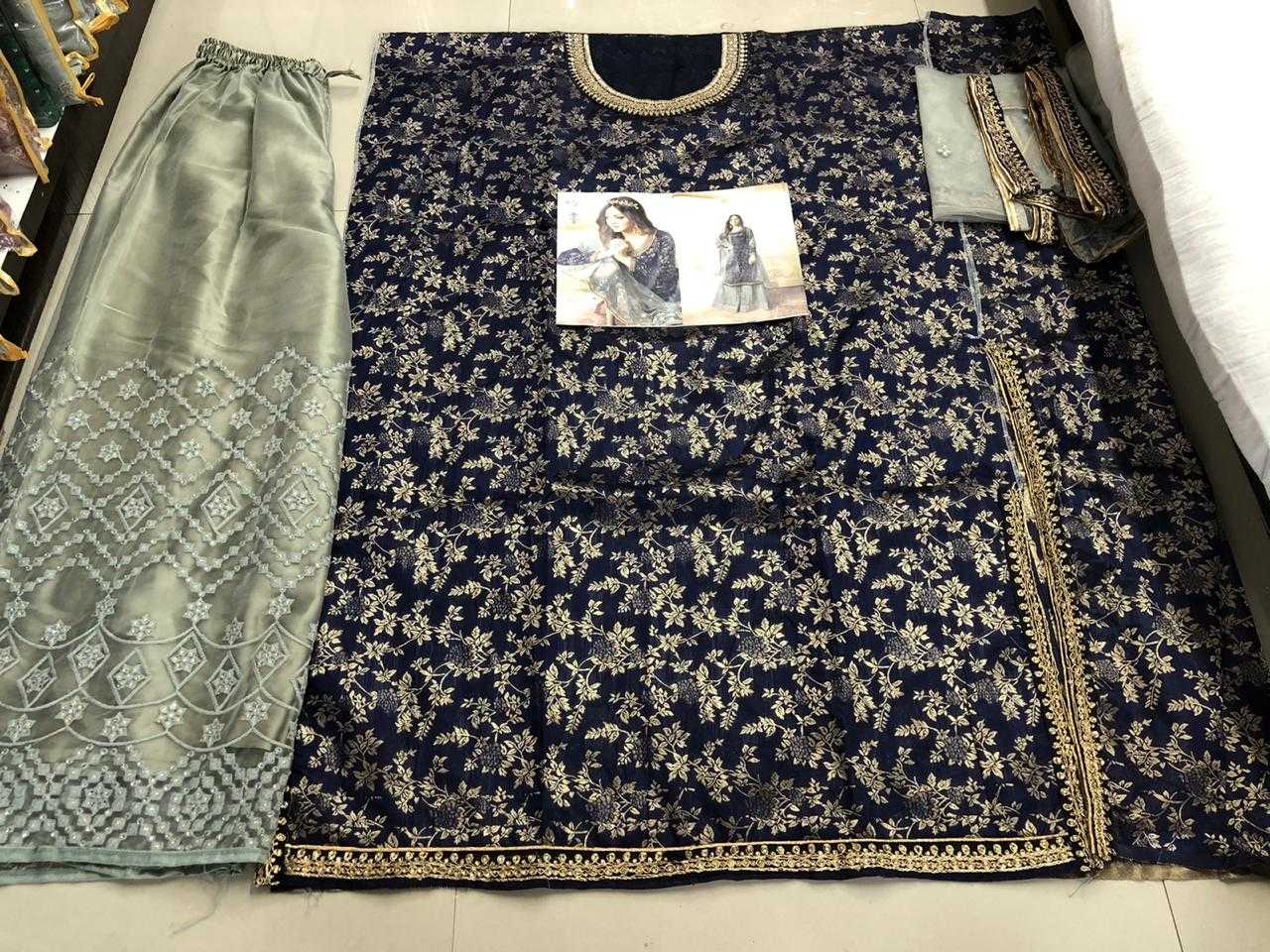 Ynf Georgette KESH504 5401 Suits & Dresses Wholesale Georgette Suit Semi Stitched Suits Semi-Stitched Suits Manufacturer