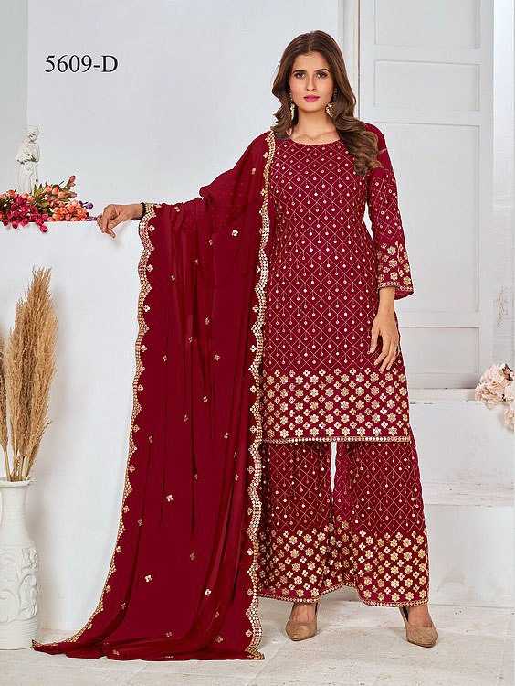 Ynf Georgette KESH504 5609 Suits & Dresses Wedding Collections Festive Collections Wholesale Embroidery Suits Georgette Suit Semi Stitched Suits Manufacturer