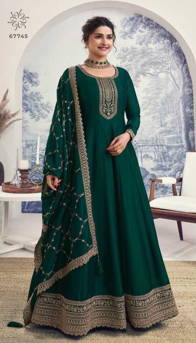 Ynf Georgette KESH504 67741 Gowns Wholesale Fancy Gowns Embroidery Gowns Anarkali Gown Long Gowns Manufacturer