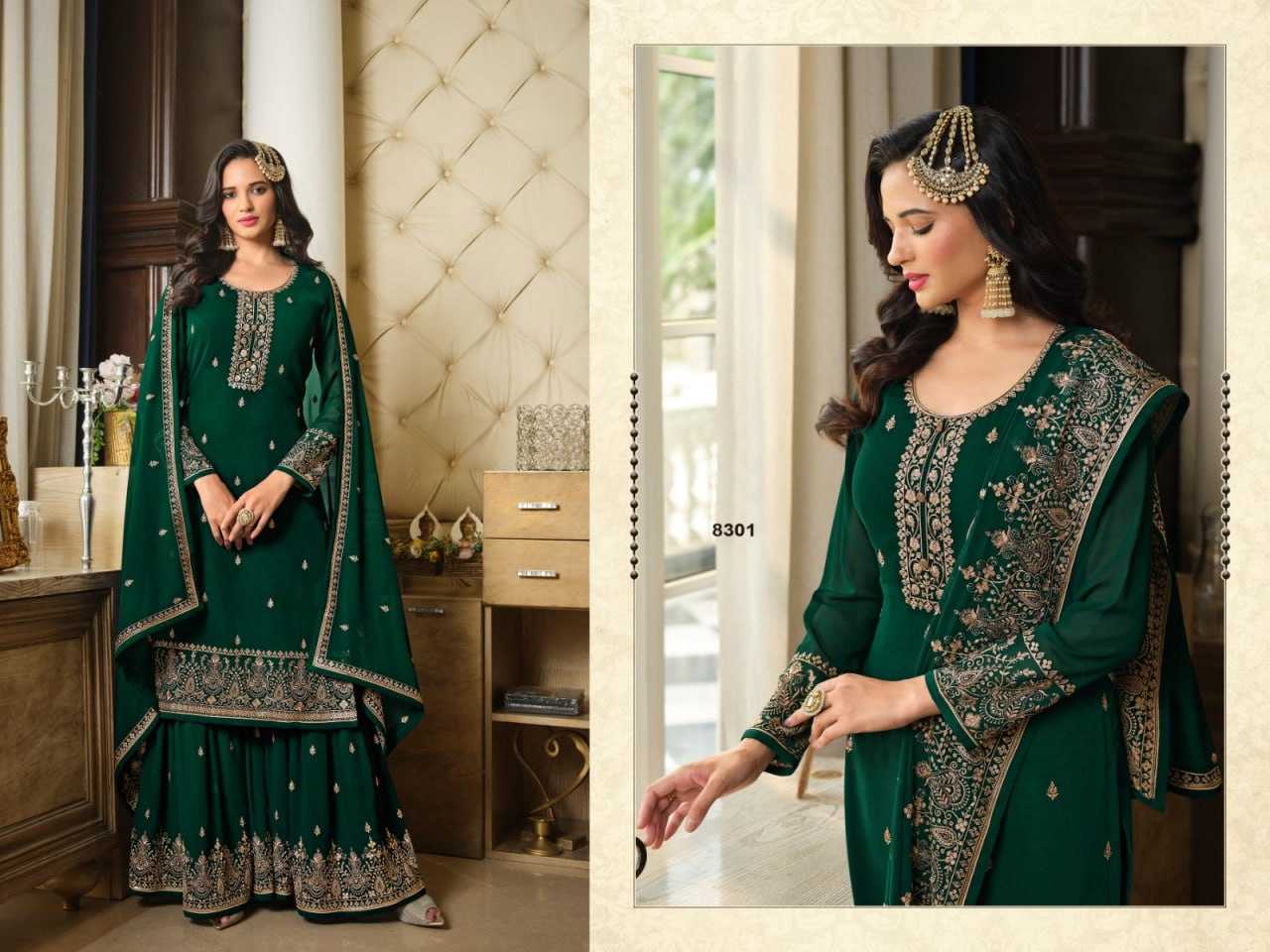 Ynf Georgette KESH504 8301 Suits & Dresses Wholesale Georgette Suit Semi Stitched Suits Semi-Stitched Suits Manufacturer