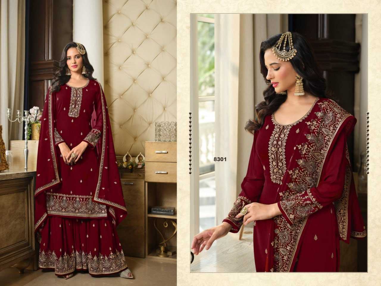 Ynf Georgette KESH504 8301 Suits & Dresses Wholesale Georgette Suit Semi Stitched Suits Semi-Stitched Suits Manufacturer