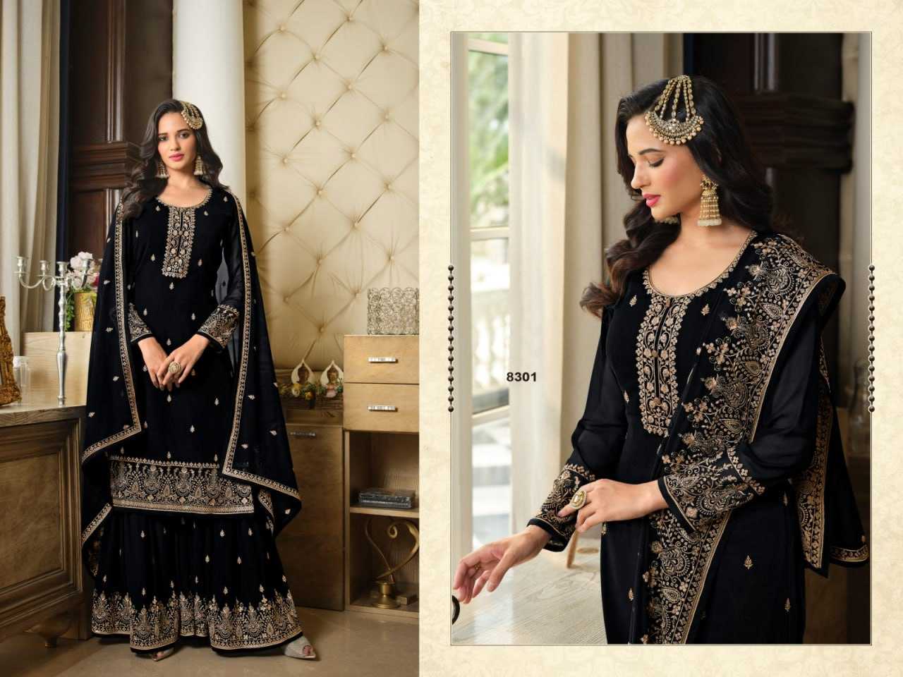 Ynf Georgette KESH504 8301 Suits & Dresses Wholesale Georgette Suit Semi Stitched Suits Semi-Stitched Suits Manufacturer