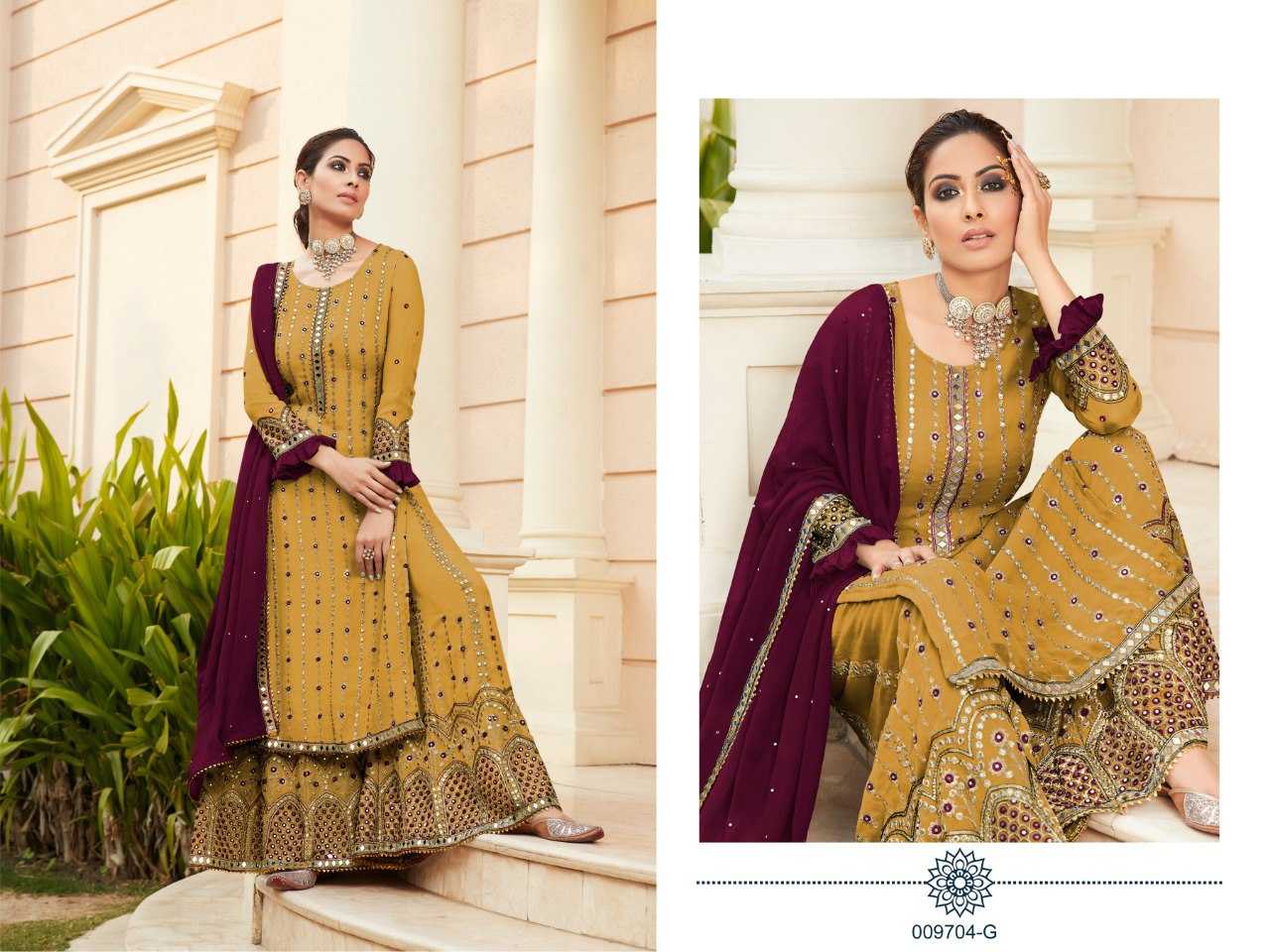 Ynf Georgette KESH504 9704 Suits & Dresses Wholesale Georgette Suit Semi Stitched Suits Semi-Stitched Suits Manufacturer