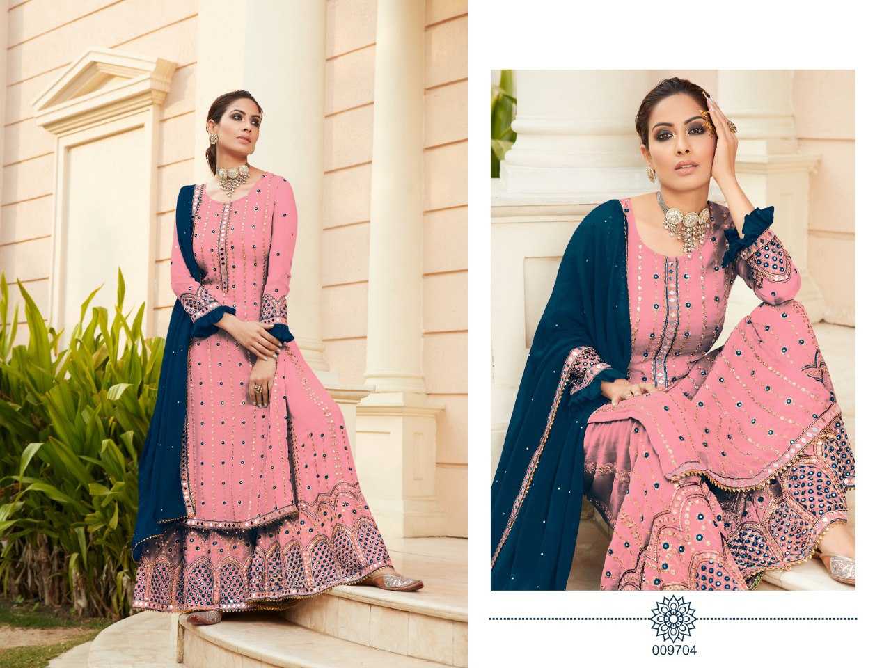 Ynf Georgette KESH504 9704 Suits & Dresses Wholesale Georgette Suit Semi Stitched Suits Semi-Stitched Suits Manufacturer