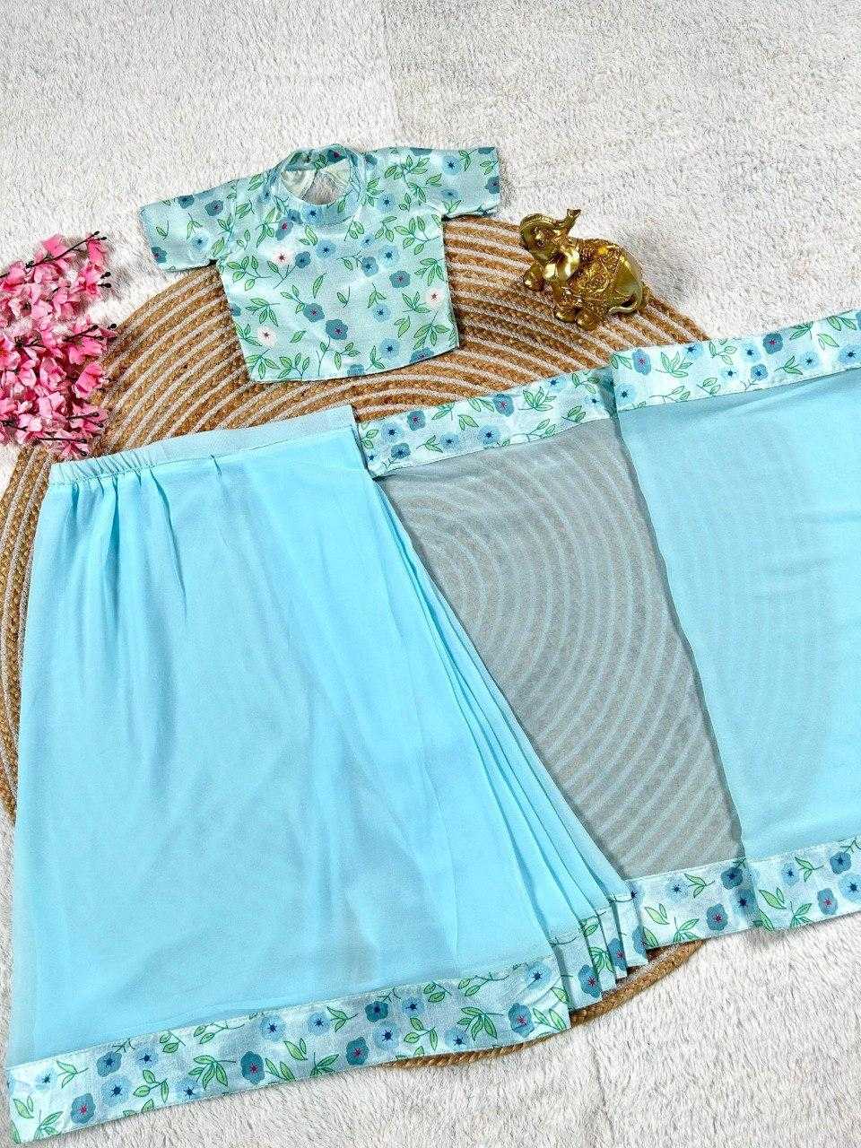 Ynf Georgette KESH505 324 Kids Wear Wholesale Kids Saree Dress Manufacturer